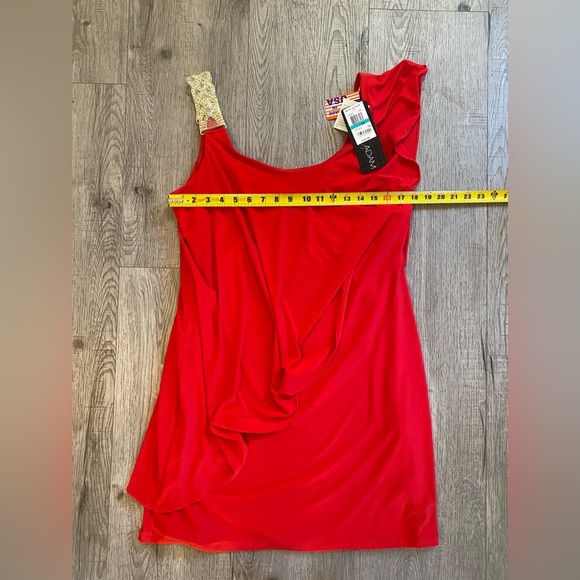 NEW Betsy & Adam Red Cocktail Dress, size 16 - Picture 9 of 9
